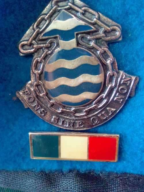 SADF MAINTENANCE BERET (FULL) **PLUS SET OF COLLAR BADGES AND SET  SHOULDER FLASHES