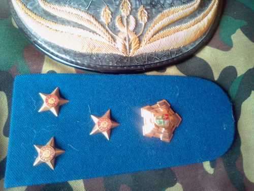 SADF - 1980`s SAP BRIGADIER GENERAL POLICE HAT WITH SINGLE BRIGADIER EPAULETTE - RARE- HARD TO FIND