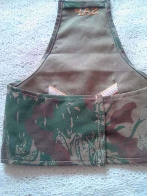 SADF - KOEVOET (SAP) RANK SET  - (SGT. BRASSARD/ FLASH/ EPAULETTES)