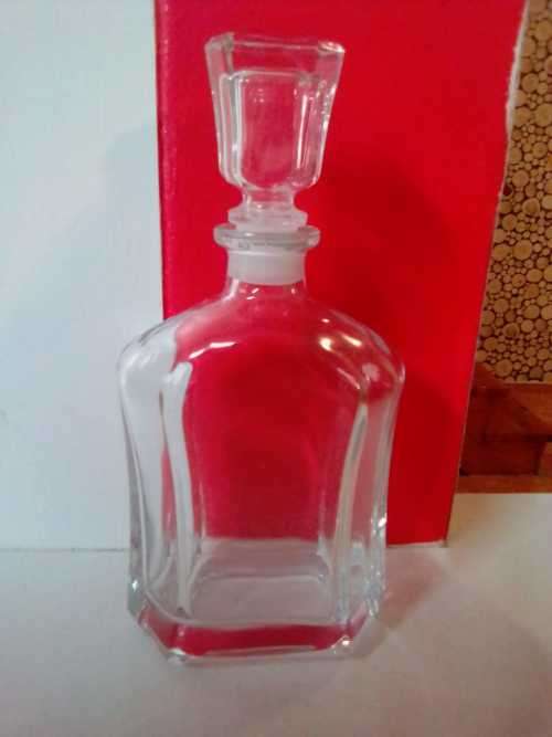 GLASS DECANTER  &  GLASS CARAFE (2 for the price of 1)  - VERY  UNIQUE - YOUR BID TAKES BOTH