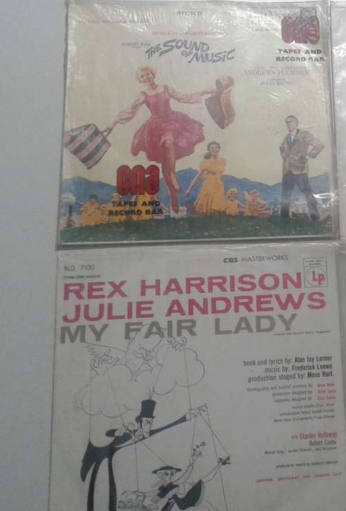 THE SOUND OF MUSIC/ MY FAIR LADY  (2 records- ORIGINAL & CLASSICAL MUSICAL SOUNDTRACK- JULIE ANDREWS