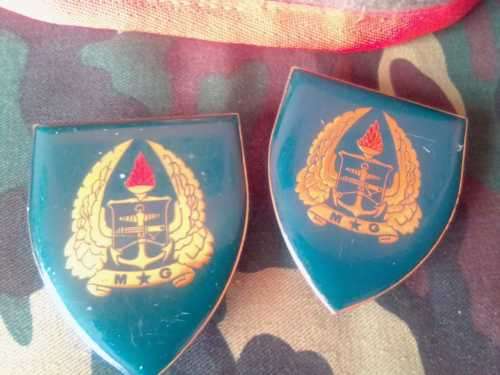 SADF - ARMY GYMNASIUM BERET -(RARE)  INCL. LARGE CAP BADGE,  AND SET OF FLASHES