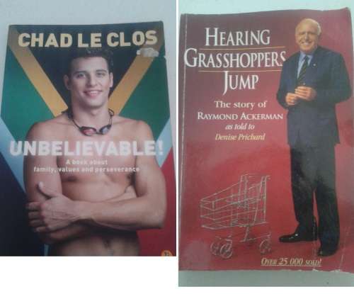 CHAD LE CLOS &  RAYMOND ACKERMAN (BOOKS) - 2 BIOGRAPHIES