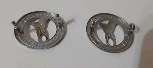 SADF  UNION IS STRENGTH/ EENDRAG MAAK MAG COLLAR/ CAP BADGES (SET)