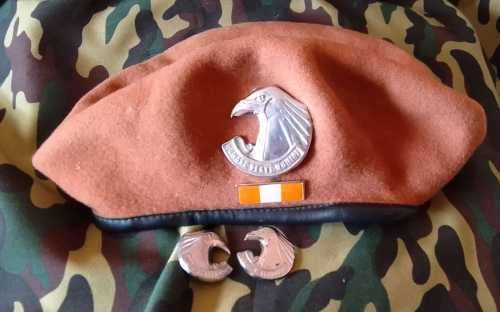 SADF/ SA ARMY PERSONNEL SERVICES  BERET **INCL. SET OF COLLAR BADGES***