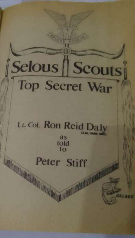 SELOUS SCOUTS - TOP SECRET WAR book by Peter Stiff