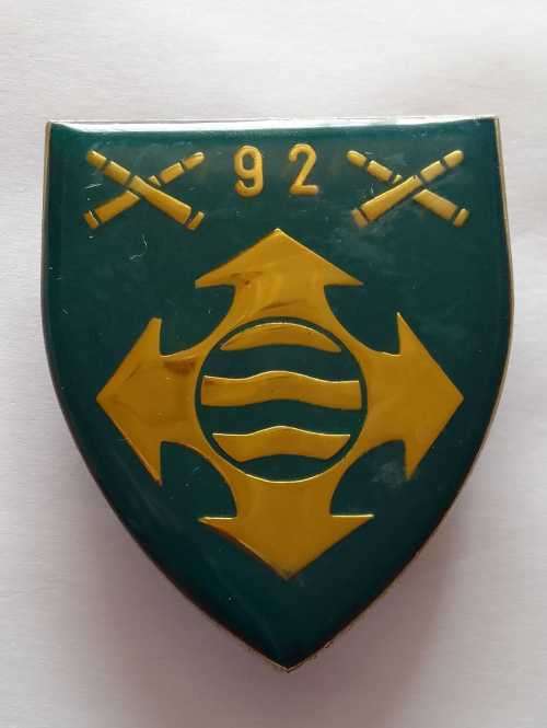 SADF / SA ARMY  92 AMMUNITION DEPOT  SHOULDER FLASH - WITH PINS