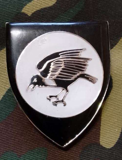 SADF/ SA ARMY  201 BATTALION  SHOULDER FLASH - WITH PINS