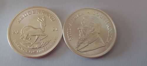 2021 SILVER 1OZ KRUGERRAND (BU) COIN