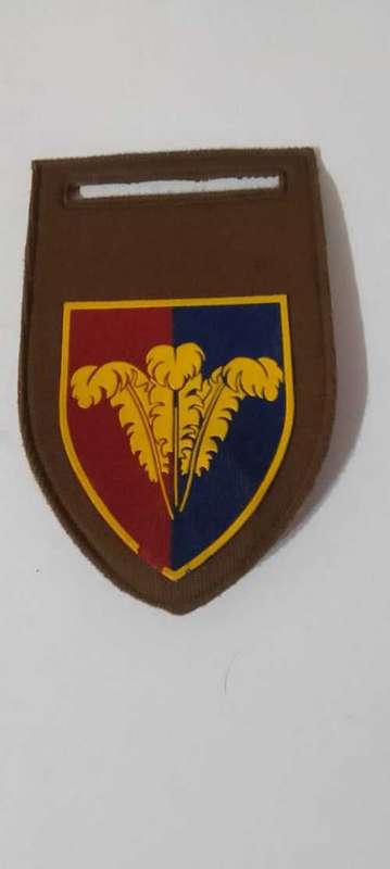 SADF/SA ARMY  SOUTHERN CAPE COMMAND WORKSHOP TUPPER FLASH --- with pin