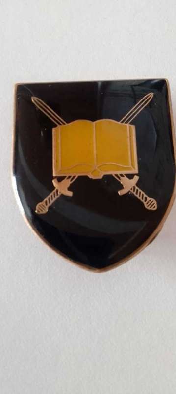SADF /SWA MILITARY SCHOOL  POCKET FLASH--- with pins ****RARE