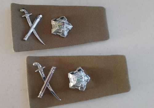 SADF MAJOR GENERAL RANK EPAULETTE SET -  ALL PINS  ----