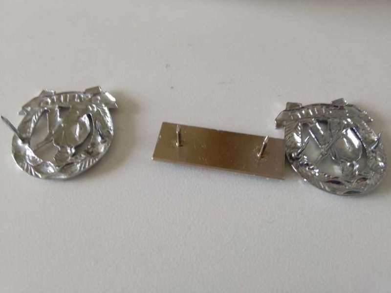 SADF/SA ARMY  COMMANDO COLLAR SET AND BERET BALKIE