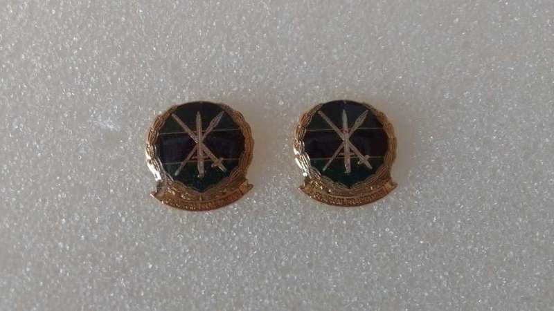 SADF/ SA ARMY/ SANDF COLLAR BADGE SET