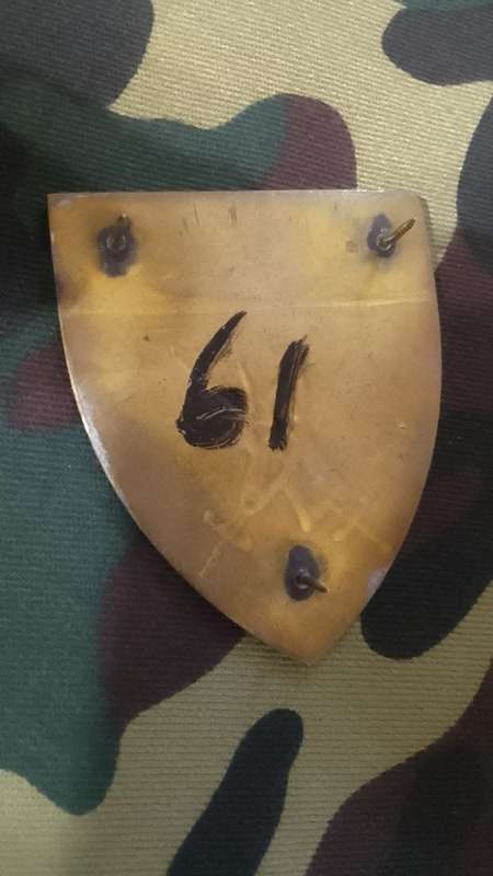 SADF/ SA ARMY WP COMMAND HQ SHOULDER FLASH ---WITH PINS