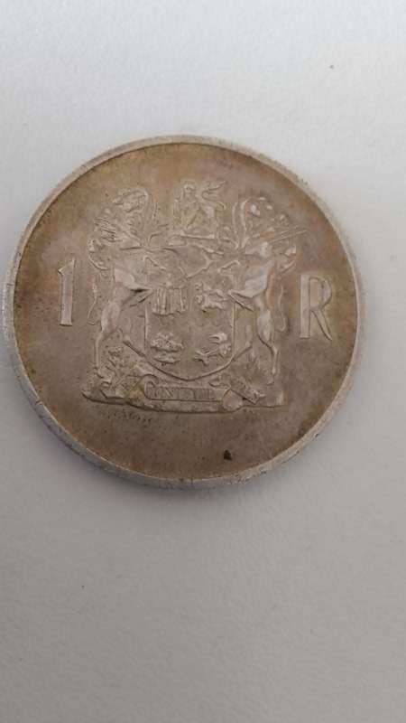 LOW START !!!  1969 R1 (S.A.) SILVER COIN - DONGES- (AFR)