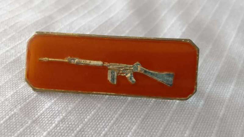 SADF /SA ARMY MUSKETRY PROFIENCY BAR: (skietbalkie) MARKSMAN - GOLD