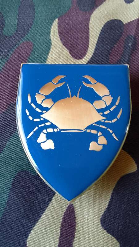 SADF/SA ARMY  KNYSNA COMMANDO SHOULDER FLASH - WITH PINS