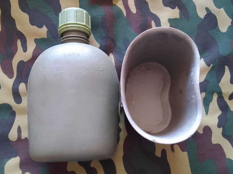 SADF/ SA ARMY  WATER BOTTLE & FIRE BUCKET