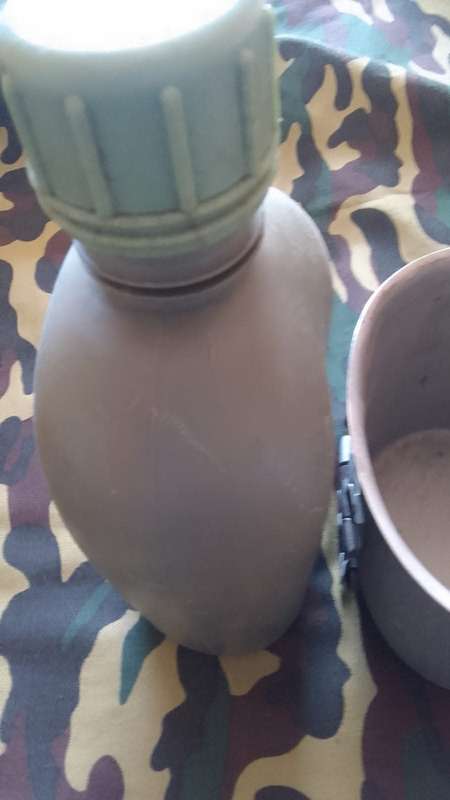 SADF/ SA ARMY  WATER BOTTLE & FIRE BUCKET