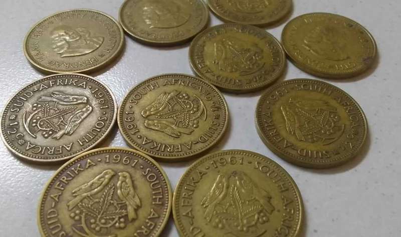 1961 RSA HALF CENT COIN (BID PER COIN)