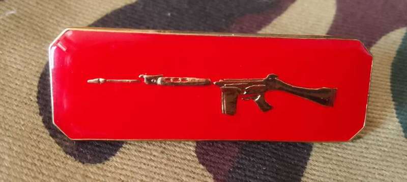 SADF/SA ARMY  MARKSMAN QUALIFICATION BAR (skietbalkie) 1st class (gold)