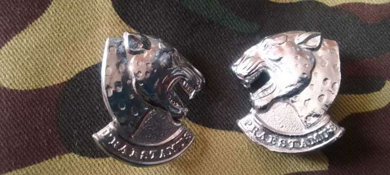 SADF / SA ARMY 121 INFANTRY BATTALION  BERET (FULL) ***INCL. CHROMED COLLAR BADGE SET - RARE