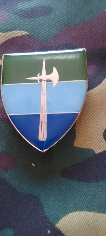 SADF/SA ARMY  84 SIGNAL UNIT  SHOULDER FLASH - WITH PINS