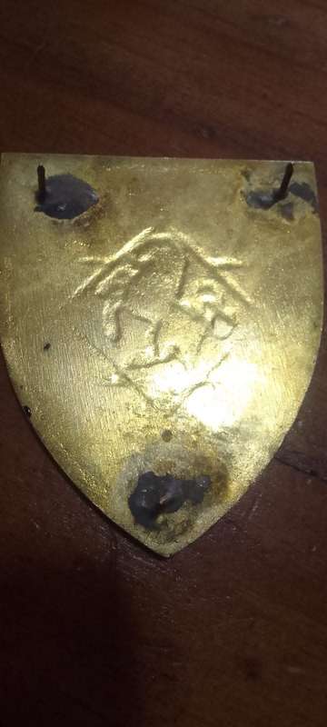 SADF/SA ARMY 11 FIELD ENGINEER SHOULDER FLASH - WITH PINS