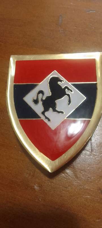 SADF/SA ARMY 11 FIELD ENGINEER SHOULDER FLASH - WITH PINS