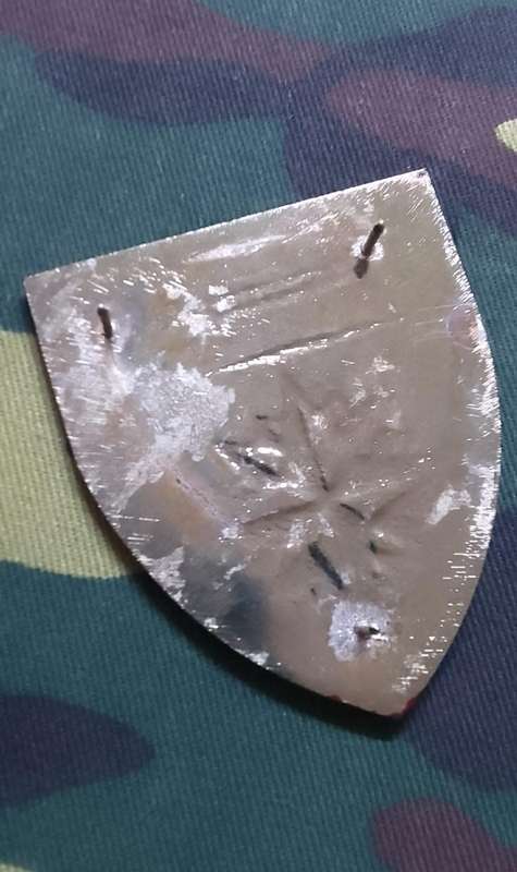 SADF/ SA ARMY  SPECIAL FORCES SCHOOL SHOULDER FLASH  ---with pins