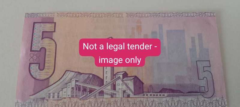FIVE RAND NOTE - de kock- 7769