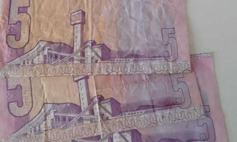 FIVE RAND NOTE - CL STALS- 1990'S (3-NOTES) -