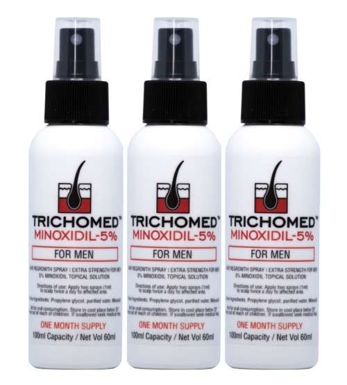 TrichoMed Minoxidil Spray 5% For Hair Loss - 60ml (3 Month Supply)