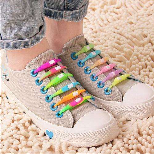 24 pc funky elastic shoelaces, extra-durable