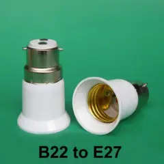 B22 To E27 Screw Light Bulb Lamp Adaptor Fitting Converter Holder 30 pieces in 1 Box