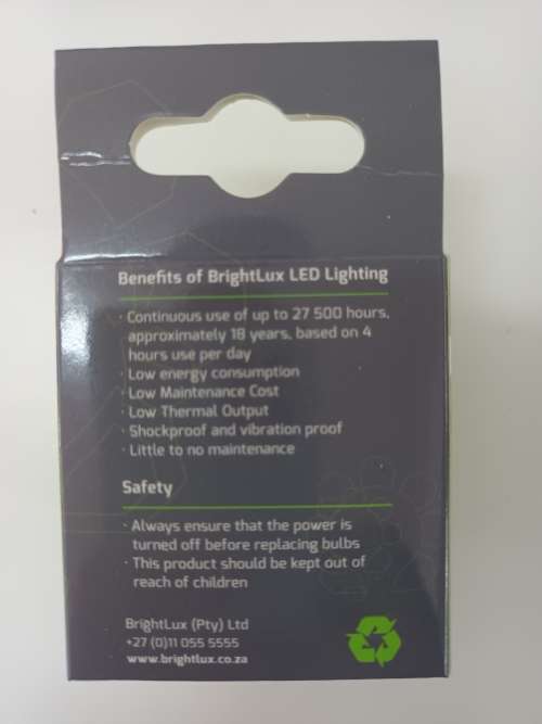 bulk 100 pcs -12V DC Downlight 5W Brightlux MR16 cool white
