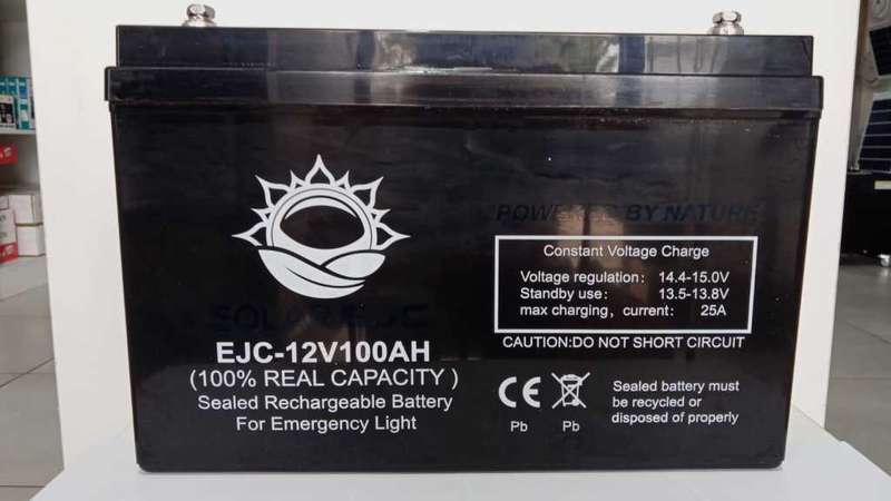 12v 100ah AGM solar battery EJC