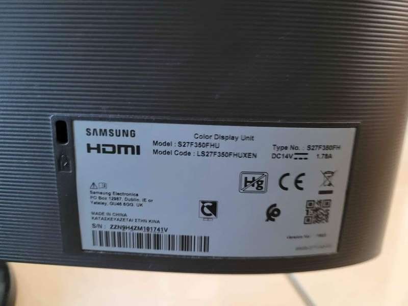 27 inch Samsung 1080p monitor
