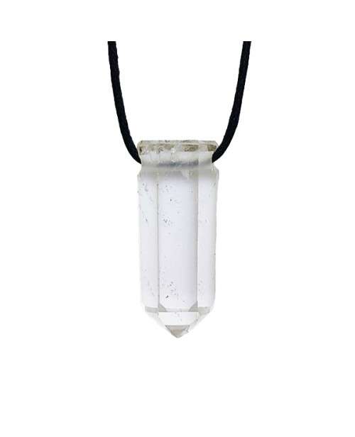 Rock Crystal Point Pendant Chunky  "love luck", "business luck", "family luck" and "health luck"