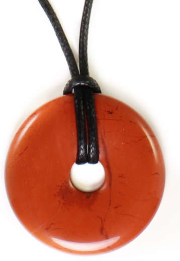 Red Jasper Donut 35mm    Stone of Empowerment , Protection and Passion
