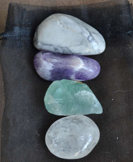 4 XL Stones for   Abilities and Intuition Aura Cleansing and Protection of Aura