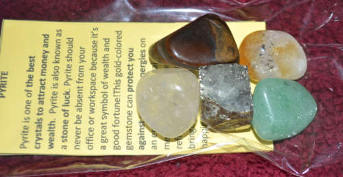 5 Large Crystals to attract Luck, money, energy, protection and abundance in general