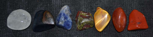 7 Large to XL  Healing Stones nice set!