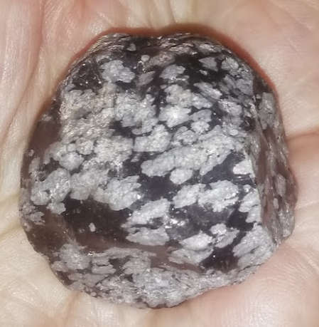 Rough Snowflake Obsidian is said to purify and ground body, soul, protective