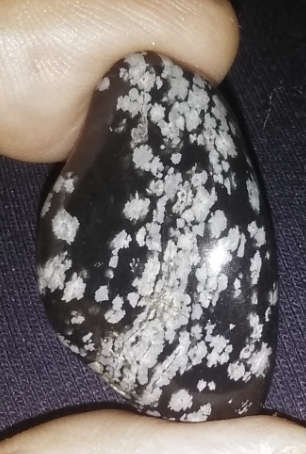 Snowflake Obsidian activates our root and third eye chakras
