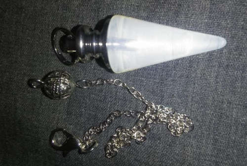 Opalite Pendulum / Pendant  with clip