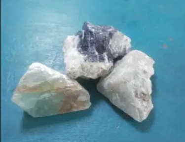 3xFluorite Rough  clears negativity and energise your aura