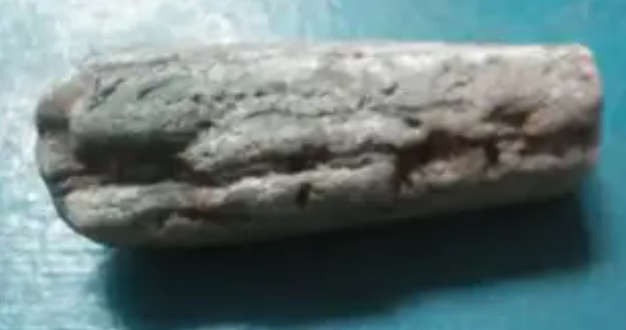 Rough Chiastolite, also known as Cross Stone, is a very rare variety of Andalusite
