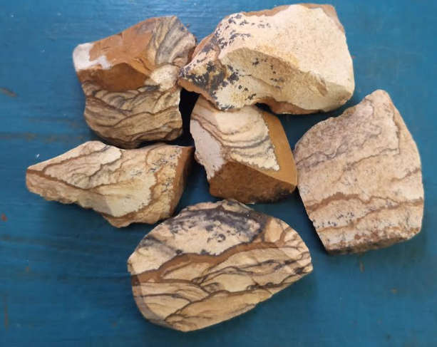 6x Kalahari Picture Stone Rough